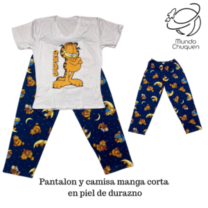 pijama garfield talla M-L pantalon unisex