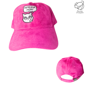 gorra gato  fucsia
