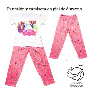 pijama princesas talla S-M pantalon