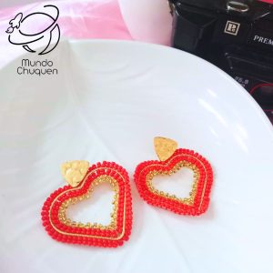 arete tejido corazon
