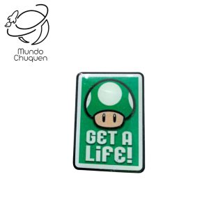 pin  mario bross(hongo)resina