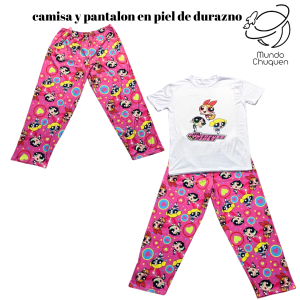 Pijama chicas superpoderosas talla Plus pantalon