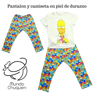 Pijama homero simpson talla 6-8 niñ@ pantalon