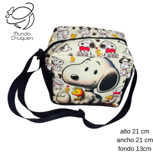 Lonchera Snoopy con correa corrediza