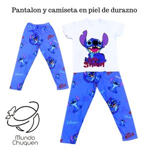pijama stitch talla S-M pantalon