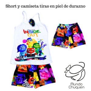 pijama intensamente talla S-M short tiras