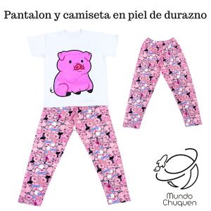 pijama cerdito talla 16 niñ@ pantalon
