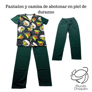 pijama baby yoda talla S-M boton