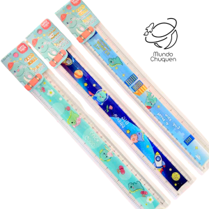 Regla flexible dinosaurio unidad