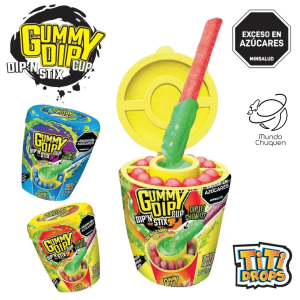 Gummy dip cup unidad 96g