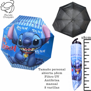 Sombrilla Stitch manual personal filtro UV