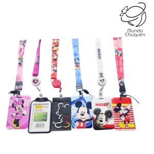 Porta carnet mickey y minnie