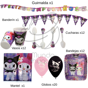 Kit cumpleaños kuromi
