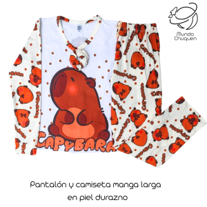 Pijama capybara talla l-xl pantalón y buso