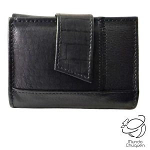Billetera negra 100% cuero
