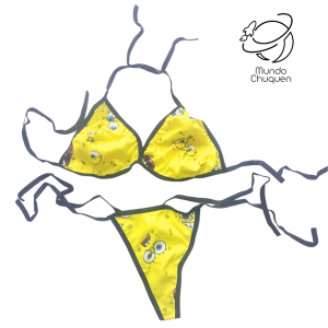 Conjunto top y tanga Bob esponja