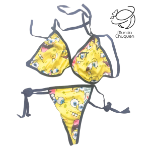 Conjunto top y tanga Bob esponja