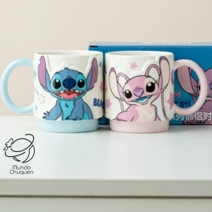 Mug pareja stitch