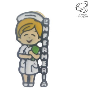 Pin enfermera metalico