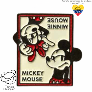 Pin Minnie y Mickey metalico