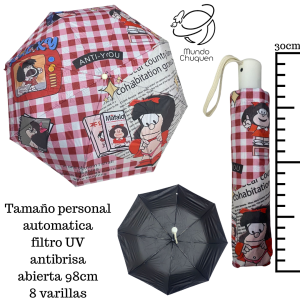 Sombrilla Mafalda personal automatica filtro UV