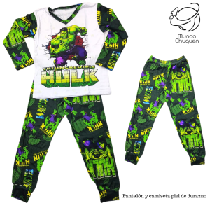 Pijama Hulk pantalón talla 8-10 niñ@s