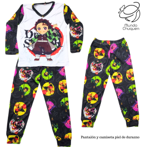 Pijama Demon slayer pantalón talla 8-10 niñ@s