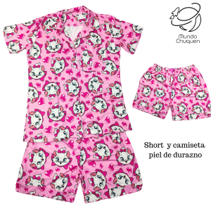 Pijama gata marie short talla l-xl botón