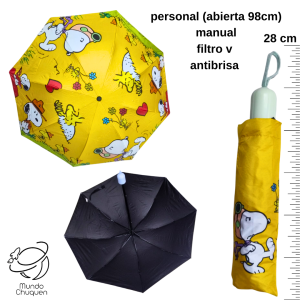 Sombrilla Snoopy manual personal