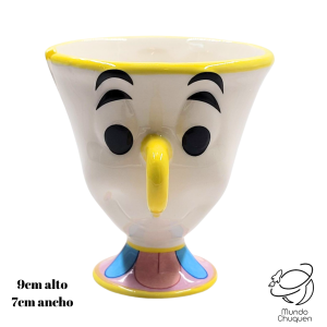Mug chip pequeño (la bella y la bestia)