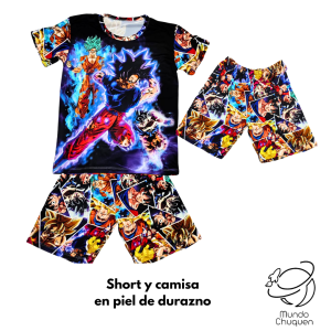 Pijama Dragon ball pantaloneta Talla S-M