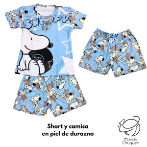 Pijama Snoopy short Talla L-XL