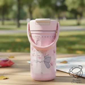 Termo gato rosado 380ml