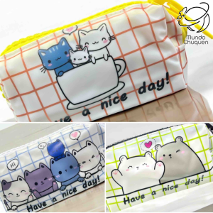 Cartuchera / cosmetiquera gato