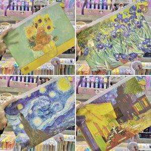 Carpeta con cierre Van Gogh tamaño oficio
