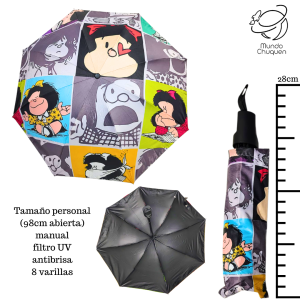 Sombrilla Mafalda personal manual filtro uv