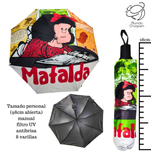 Sombrilla Mafalda personal manual filtro UV