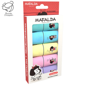 Resaltadores mini x5 mafalda