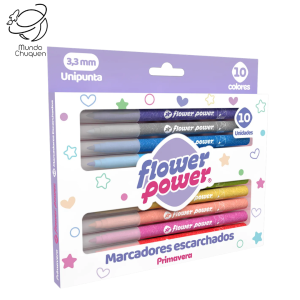 Marcadores escarchados Flower power
