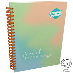 Cuaderno 5 materias flower power