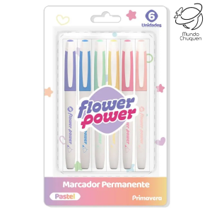 Marcadores pastel permanentes x6
