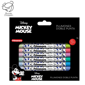 Marcadores doble punta mickey