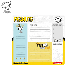 Set notas adhesivas snoopy