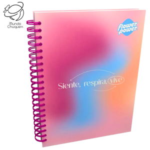 Cuaderno 7 materias Flower power