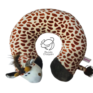 Almohada viajera jirafa