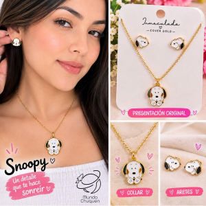 Collar Snoopy  cover gold