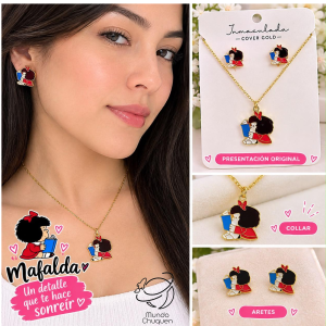 Collar Mafalda lector cover gold