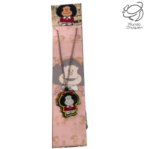 Collar Mafalda acero y resina