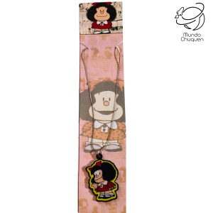 Collar Mafalda -acero y resina