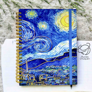 Cuaderno 4 materias noche estrellada van gogh